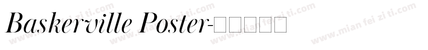 Baskerville Poster字体转换